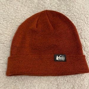 Burnt orange REI co-op beanie